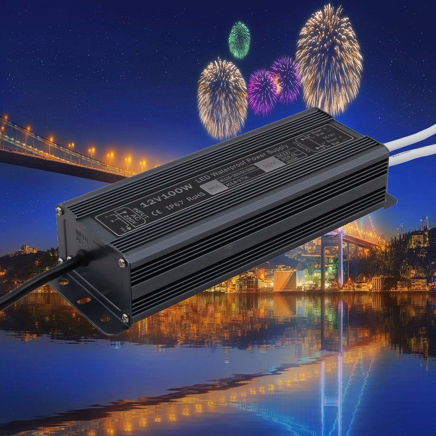 12V 8A 100W LED Transformer AC/DC Switching Power Supply Htl