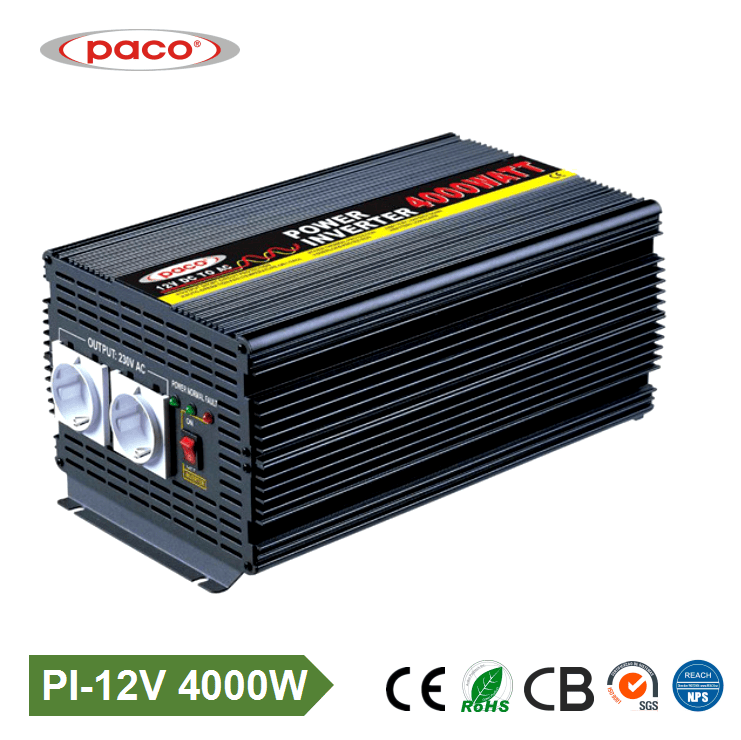 Paco 4000W Modified Sine Wave Mobile Power Inverter for Car/ Truck/ Traile