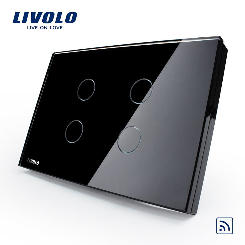 Livolo Touch Light Control 4 Gang RF Remote Switch Vl-C304r-81/82