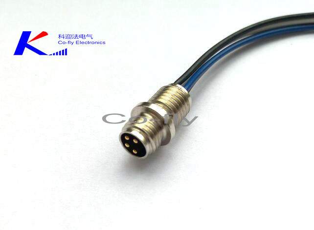 M8 Straight Sensor Rear Mount Cable Circular Connector