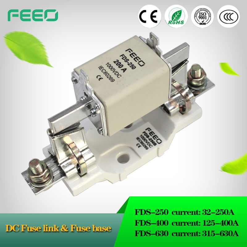 Ce Solar System Direct Current Porcelain Fuse Holder Slideway Mounted Conncetor Fuse Linker with High Quality