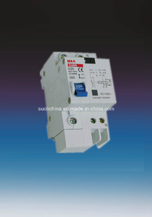 Dz47le C45le Series Residual Current Circuit Breake with Over Current Protector