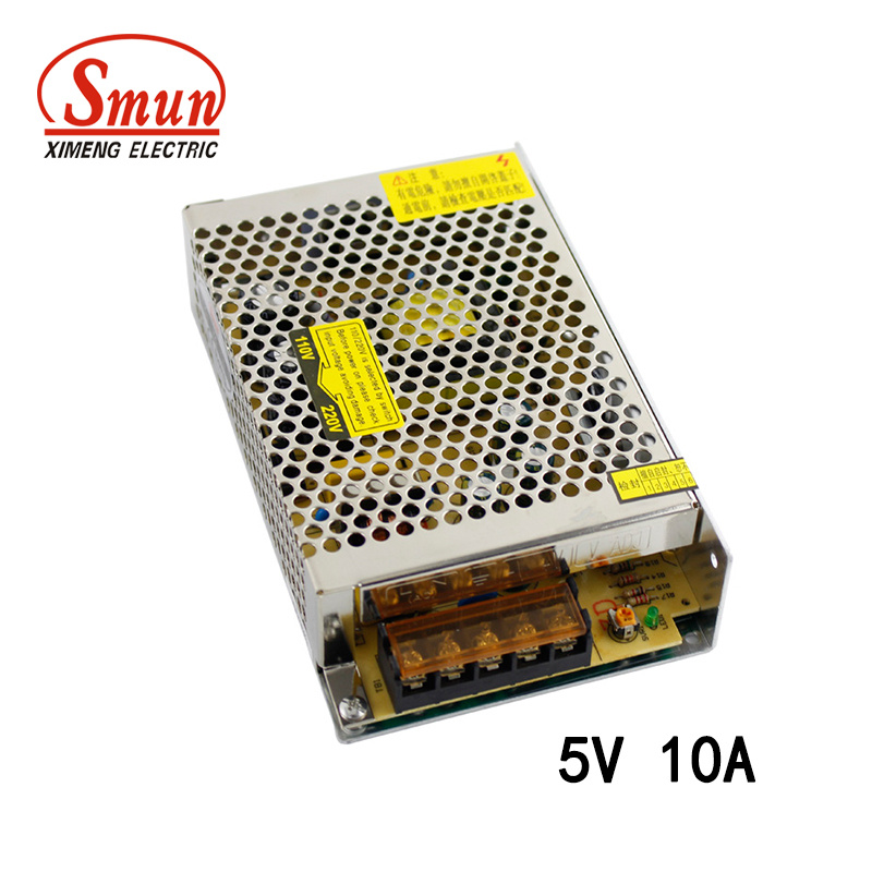 Smun S-50-5 50W 5VDC 10A Single Output Switching Power Supply