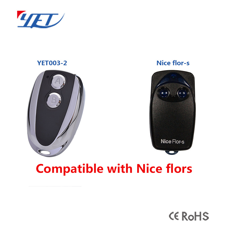 Shenzhen 433MHz Nice Flors Rolling Code Remote Control for Access Control System