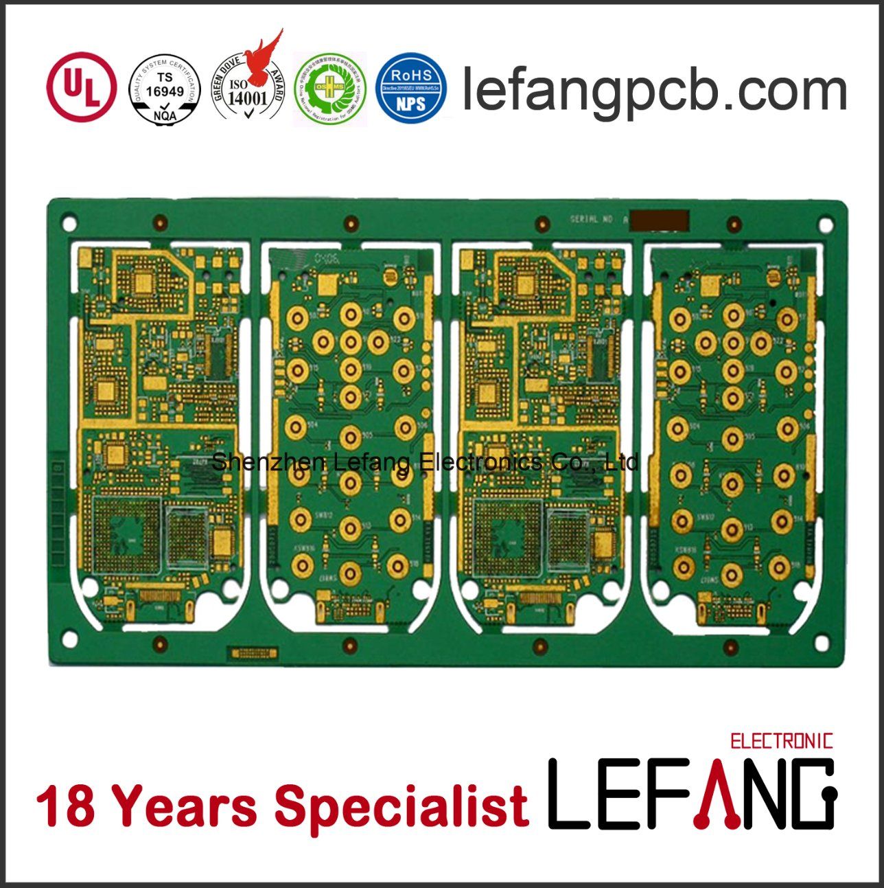 Multilayer PCB Board Direct Factory Supplier with Enig Surface