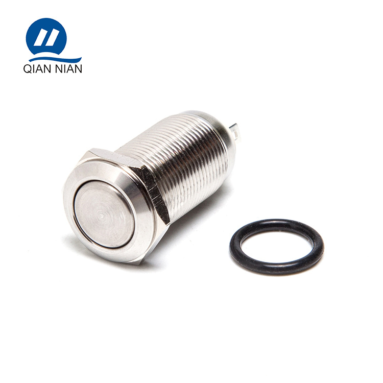 12mm Flat Head Latching 2pin Wholesale Car Start Button Switch