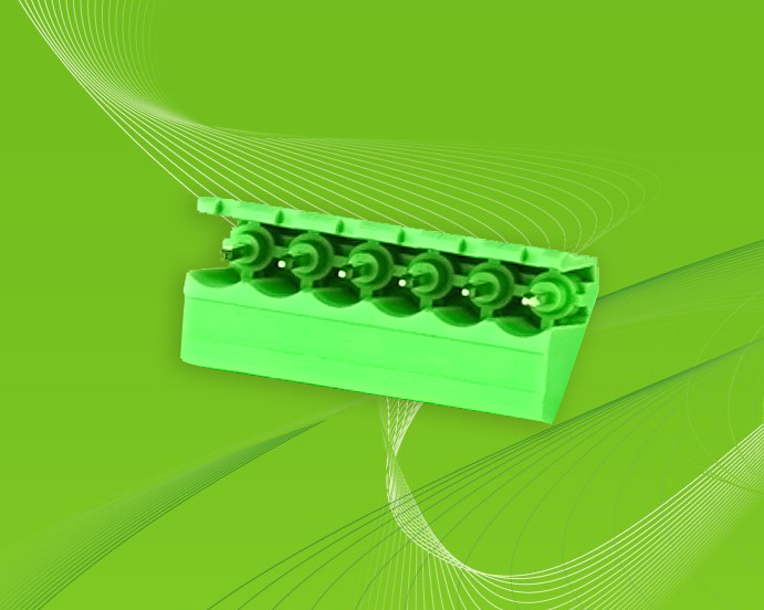 Pluggable Terminal Block for 45 Deg Wire Direction