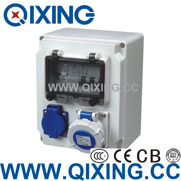 Plastic Power Comnination Socket Box for Customer Make (QCSM-00-QCSM-05))