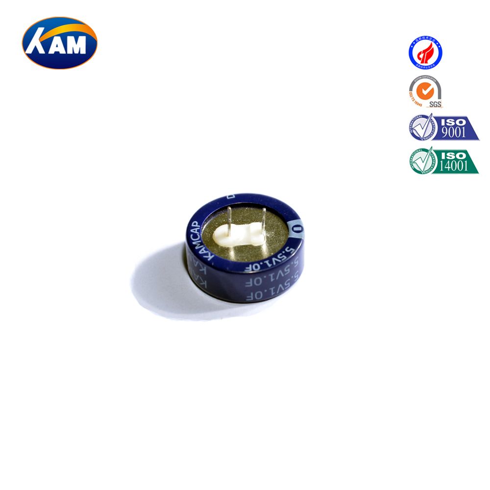 Coin Type 5.5V 1.0f Supercapacitor with Kamcap Brand