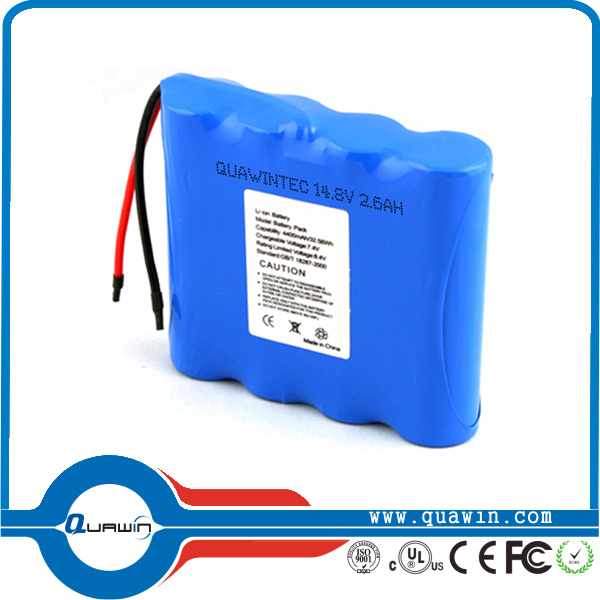 14.8V/2600mAh 18650 Li-ion Rechargeable Battery Pack