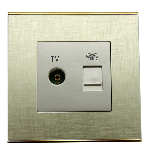 Ee-Ksmds Factory Hot SA; E Tel and TV Socket Wall Switch