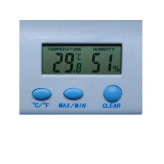 Indoor Digital Thermo Hygrometer with Temperature Sensor for Refrigerant Storage