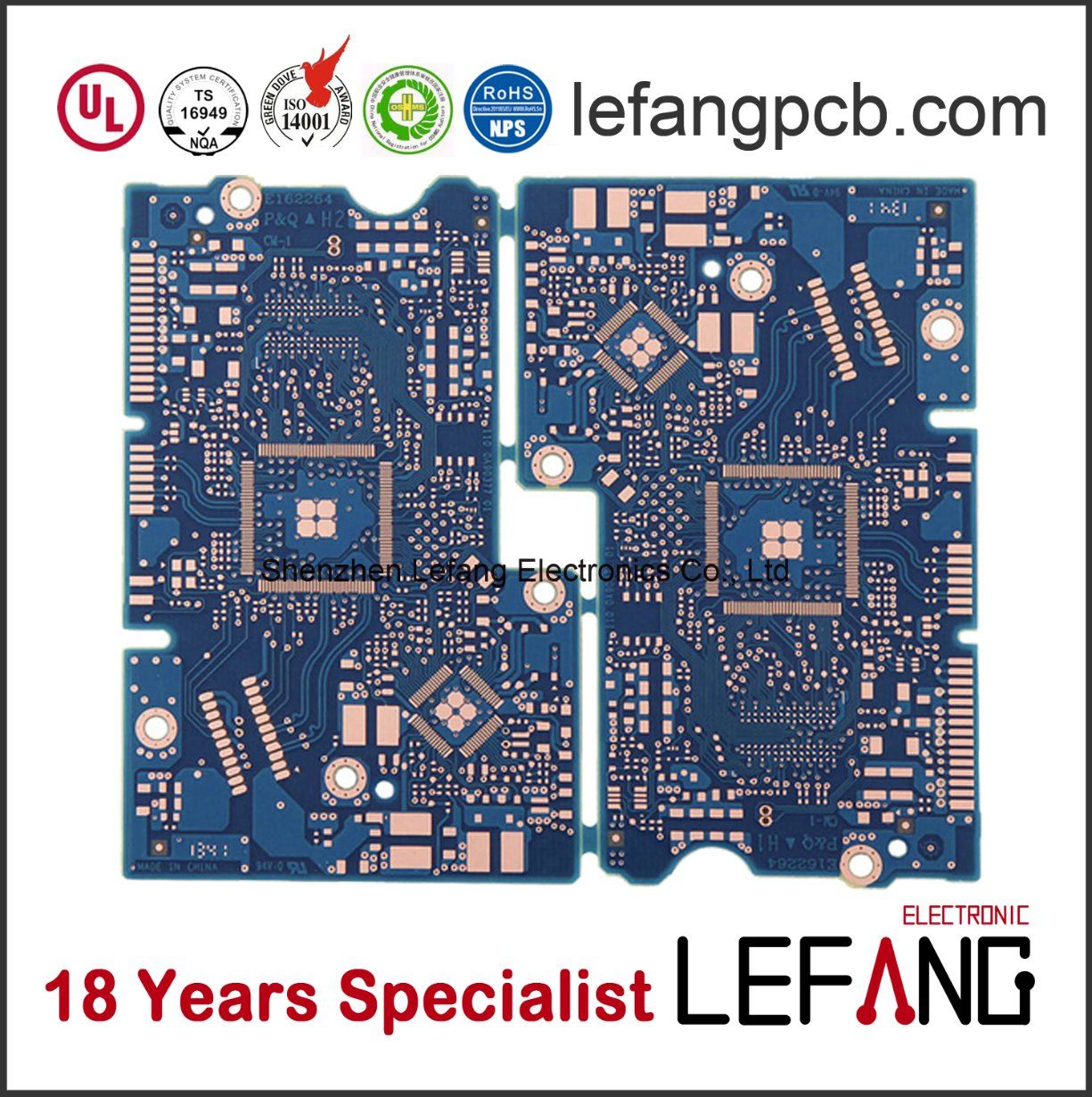 1.0mm Multilayer Circuit Board PCB for PC Motherboard