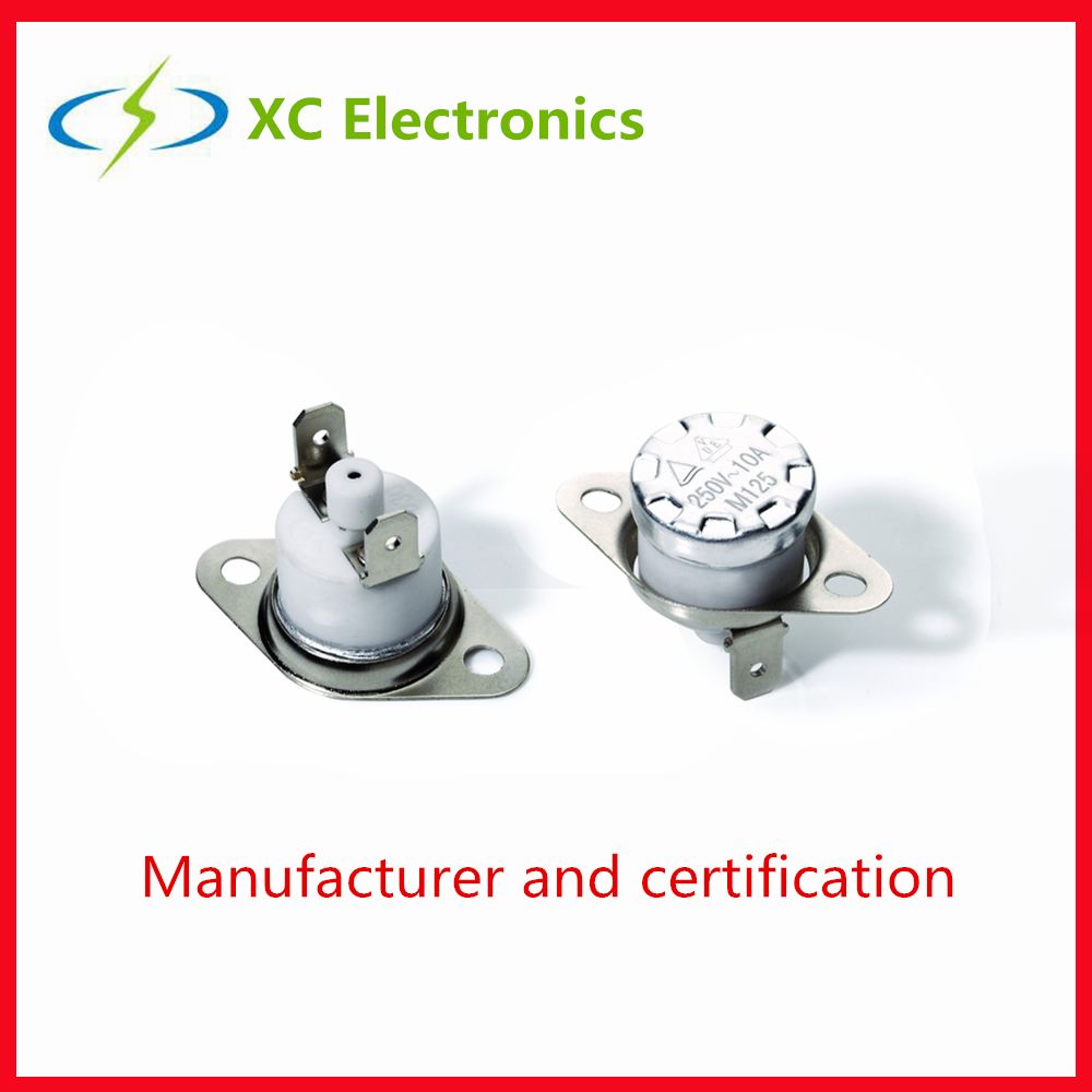 KSD301 Manual Reset Thermostat Switch Ceramic Temperature Controller with VDE certification
