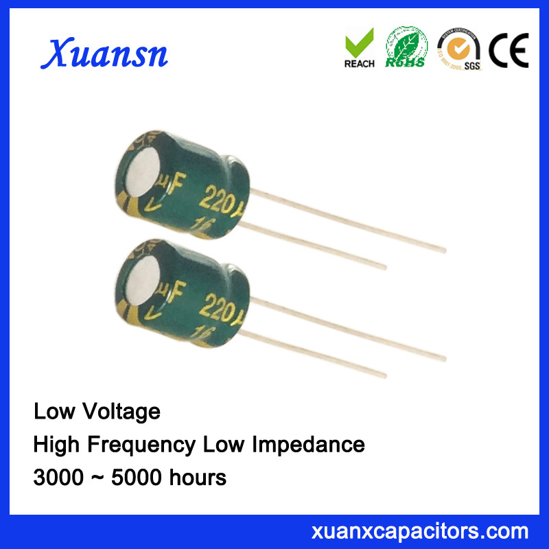 16V High Frequency Aluminum Electrolytic Capacitor for Charger