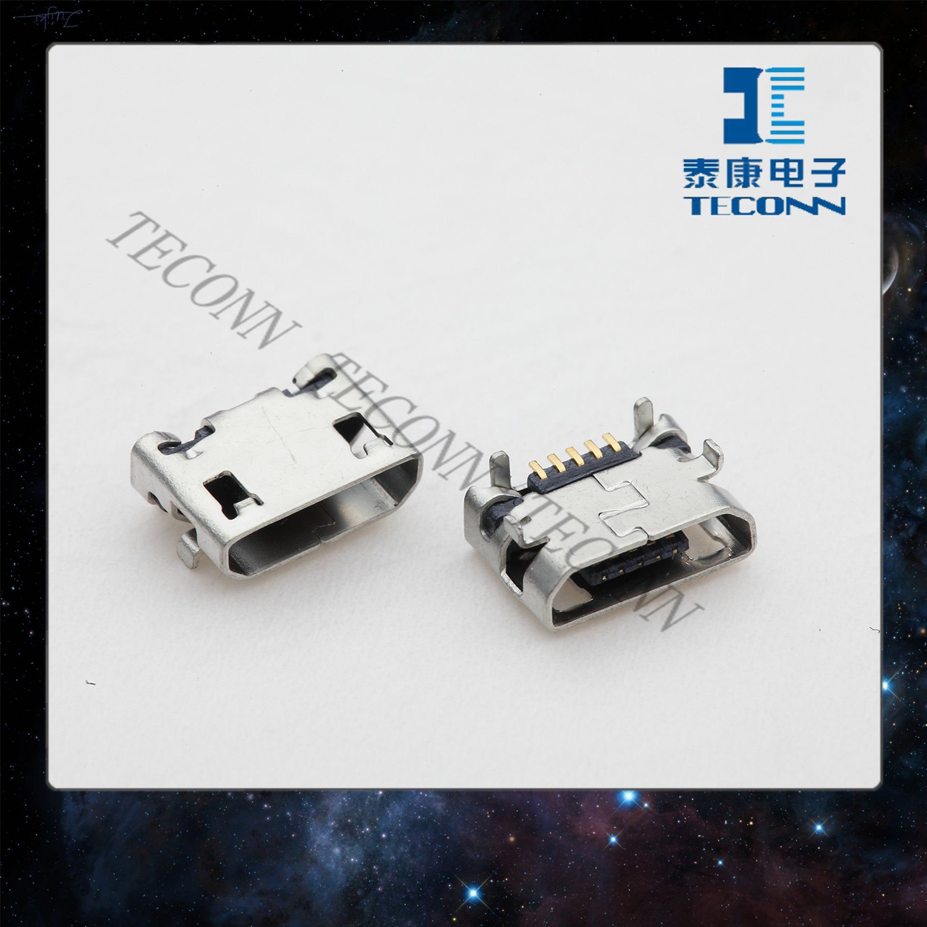 Micro USB Cable Receptacle Connector