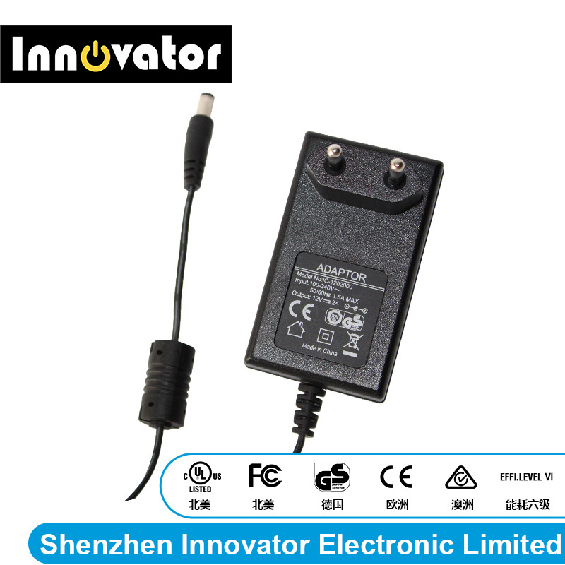 12V 2A 24W Wallmount Type Power Adapter for Switching with Ce TUV&GS