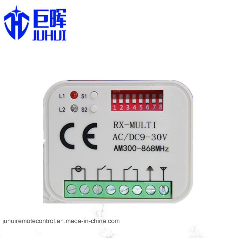 Universal Receiver Compatible with Faac Fix2 / Fix3 / Fix4 / Te4433h (T4LC) / Xt2 433 RC / Xt4 433 RC / Xt4 433 Remote Control
