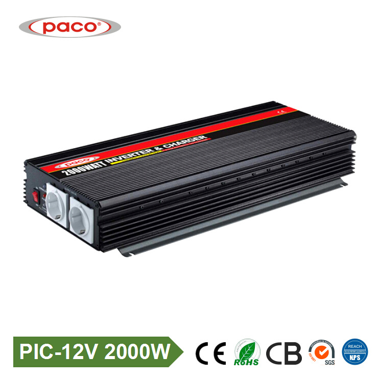 Hybrid Power Inverter with Charger Pic 12V DC 2000W