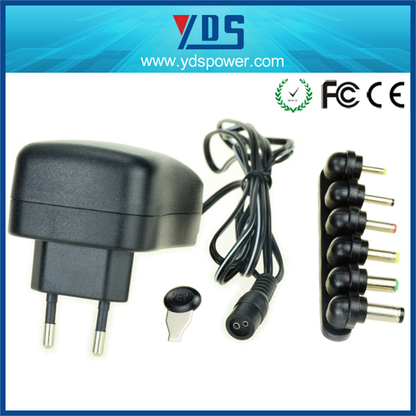 Wall Mount 30W Interchangeable Power Adapter Universal Travel Adapter