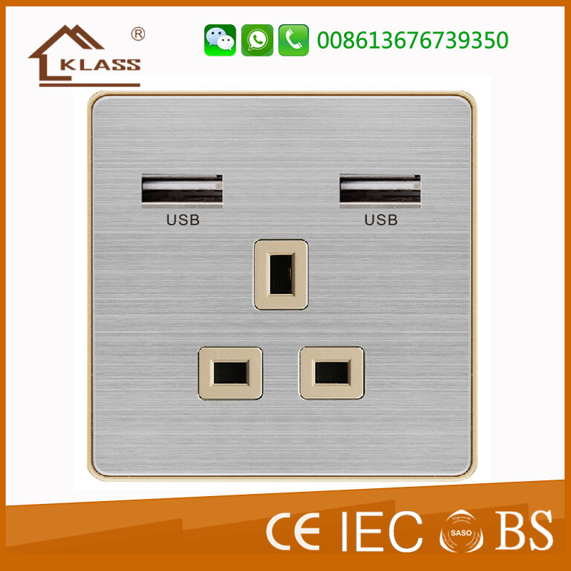 Manufacutre 2 Outlet USB Wall Socket