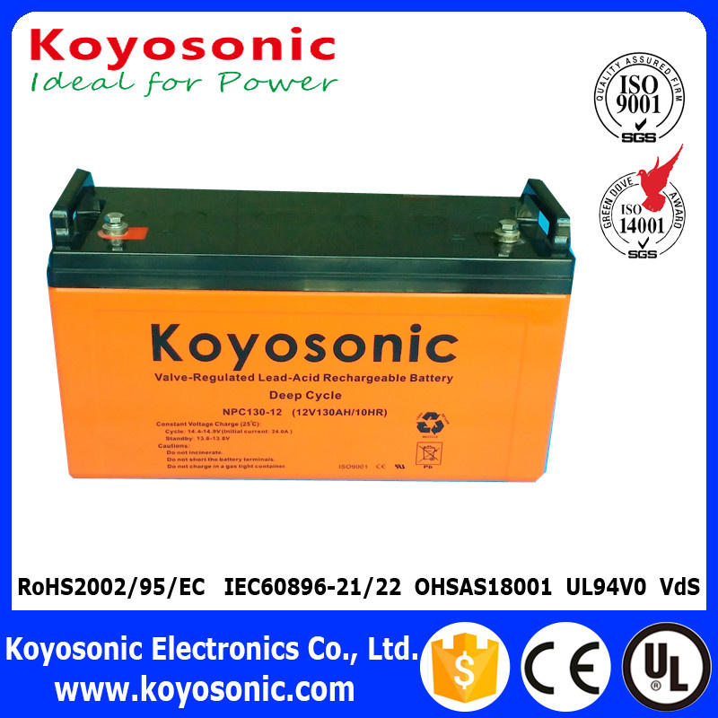 Deep Cycle Battery 12V Battery Rechargeable AGM Deep Cycle Battery with 5-Year Warranty