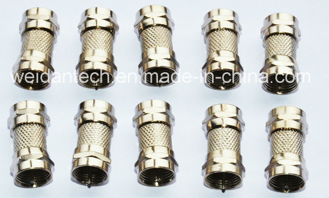 F Male to F Male Plug Adapter