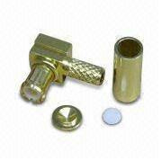 RF Connector, Mcx Plug R/A Crimp for RG174