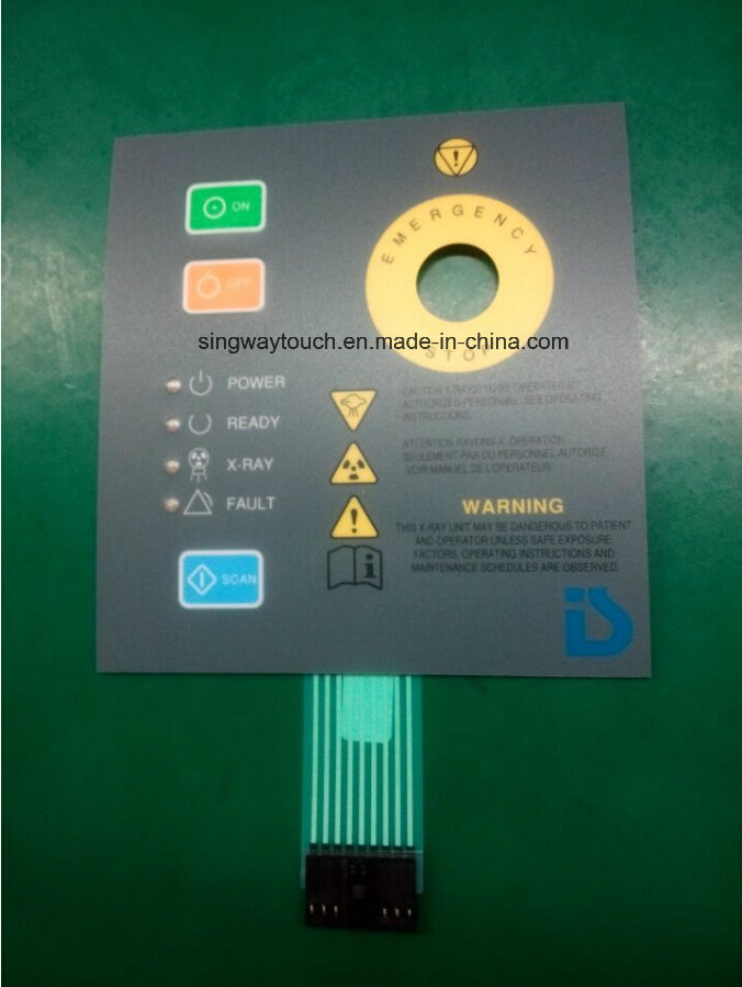 Button and LED Window Embossing Membrane Switch