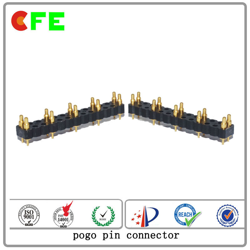 Battery Connector Double Row 10pin DIP Pogo Pin Connector