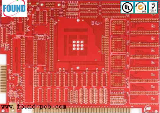 Red Soldermask Gold Finger PCB