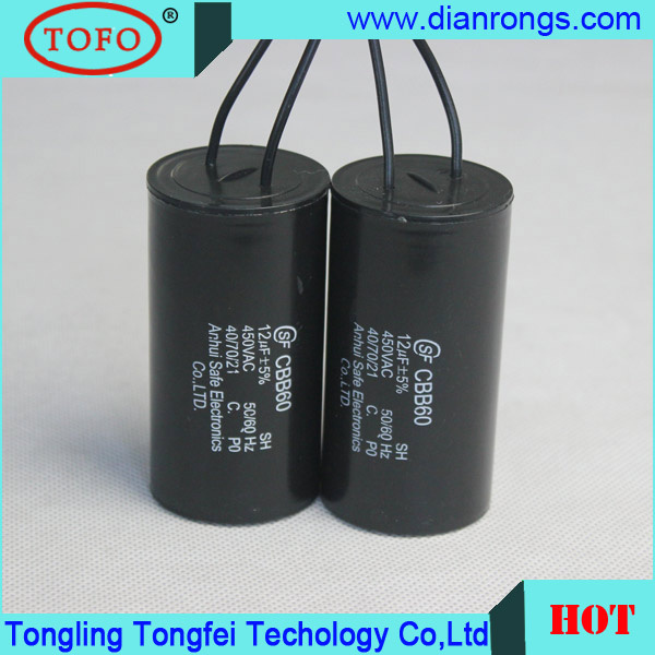 Water Pump Capacitor Use Cbb60 Capacitor 12UF 250VAC