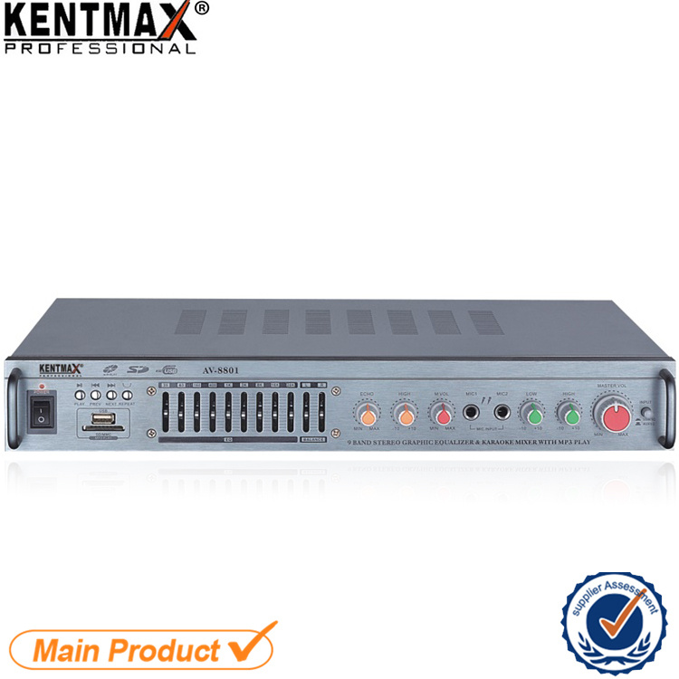 Wireless Bluetooth 15W Power Audio Amplifier with USB Input