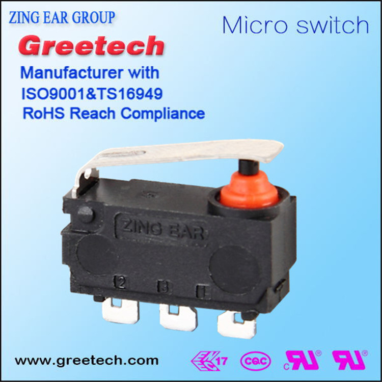 0.1A 125VAC Waterproof Micro Switch