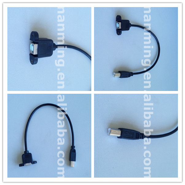 Motherboard Panel Mount USB Printer Cable