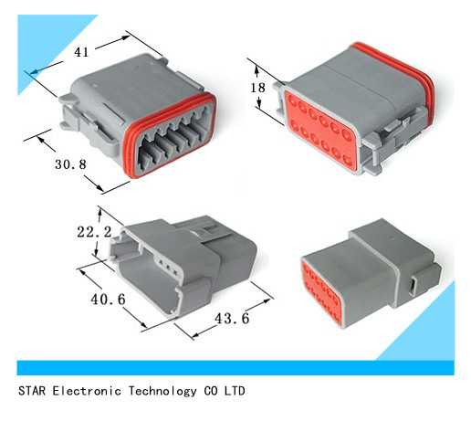 Factory Waterproof Car Wire 12 Way Auto Connector