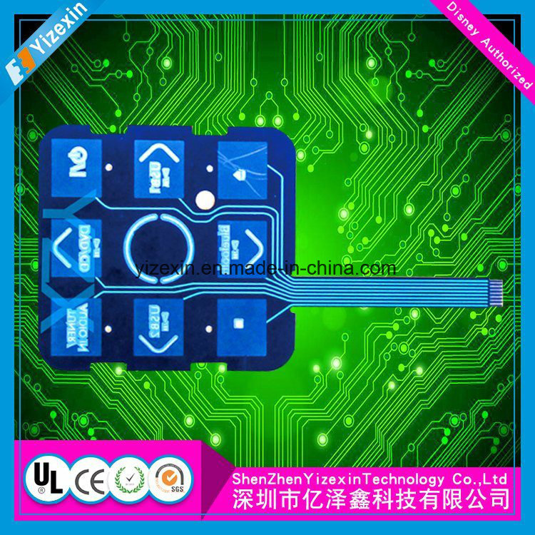 Tactile LED Embossed Metal Dome Membrane Switch for Refrigerator