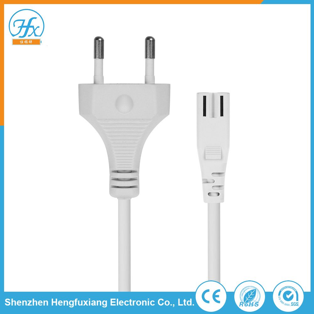 Customized White Copper PVC Power Cable Plug Extension Cord