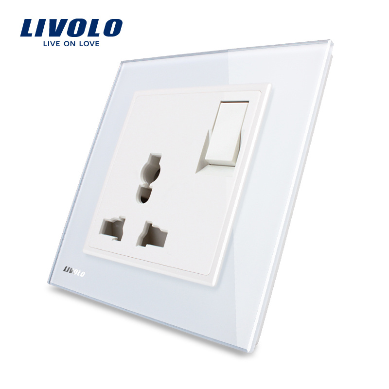 Livolo Smart Home Tempered Glass Panel Multifunction Socket Outlet Vl-W2z1c-11/12/13