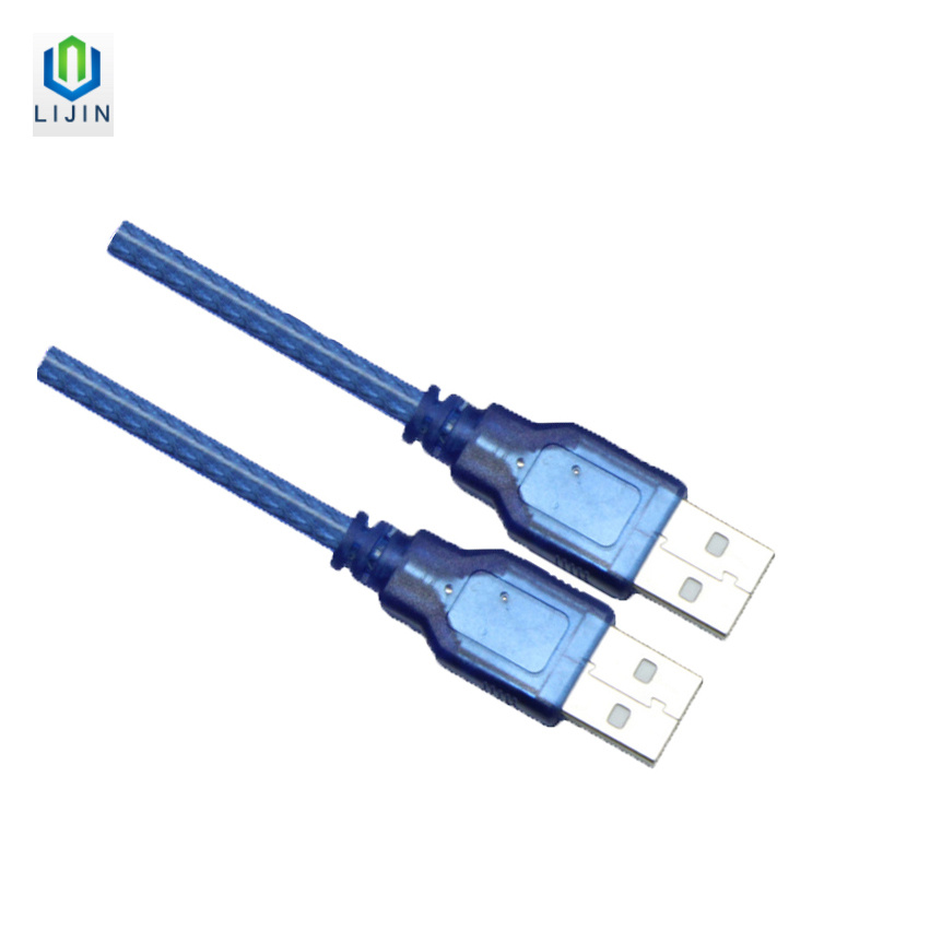 Clear Blue USB2.0 Male-Female USB Cable