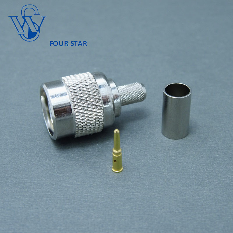 LMR200 Cable Male Plug Crimp RF Coaxial TNC Connector