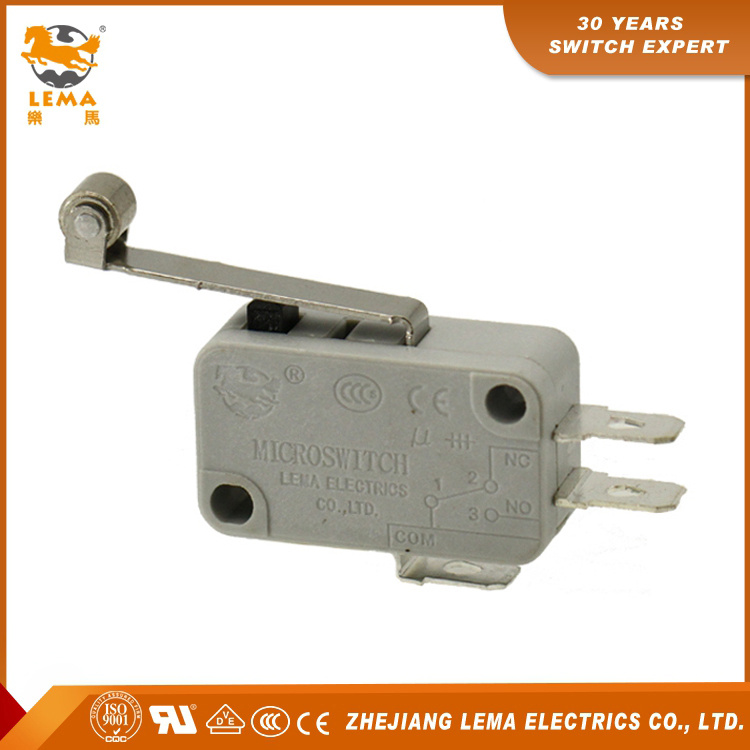 Lema Kw7-2 Roller Lever Snap Action Micro Switch High Sensitivity Micro Switch