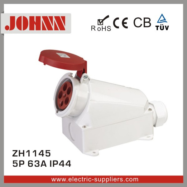 IP44 5p 63A Surface Mounted Socket