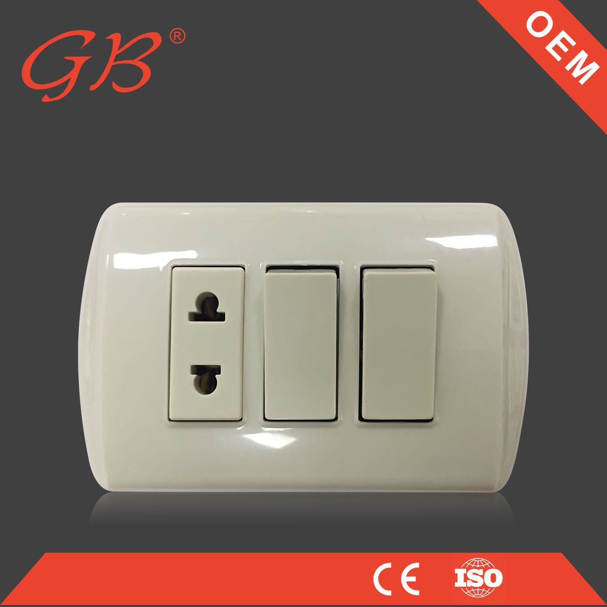 Electrical South American ABS Wall Socket Wall Switch