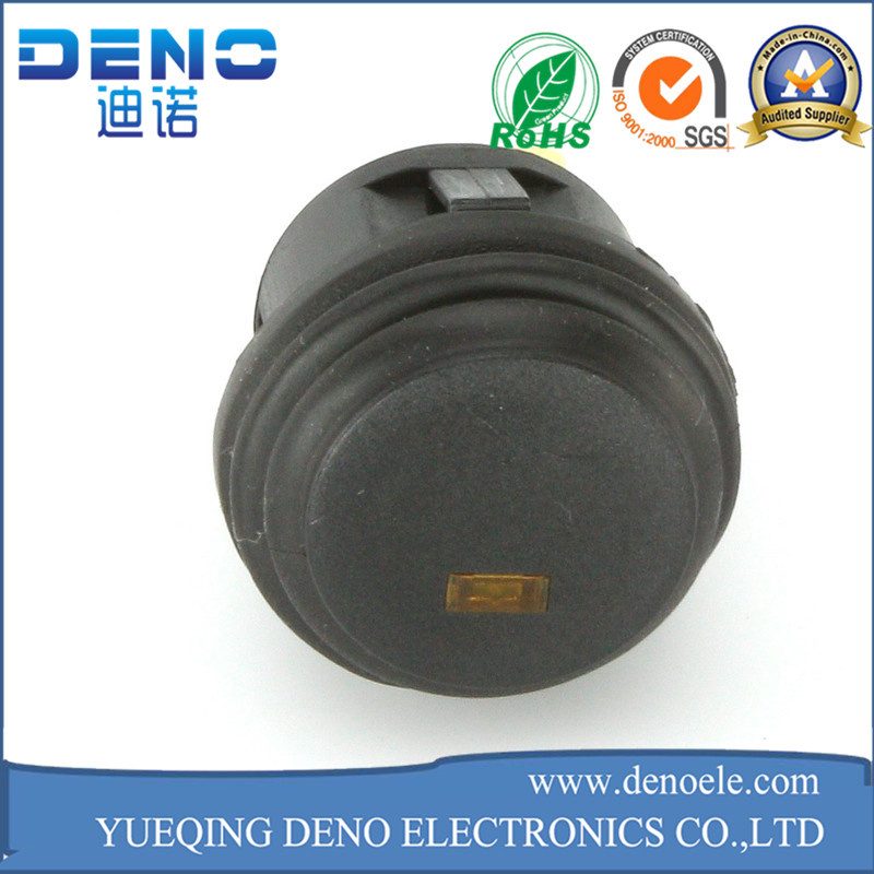 Black LED Illuminated Latching Push Button Switch