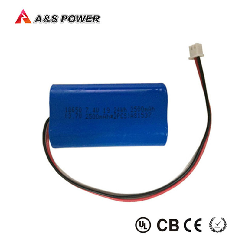 7.4V Customized Lithium Battery 18650 Li-ion Battery Pack for LED