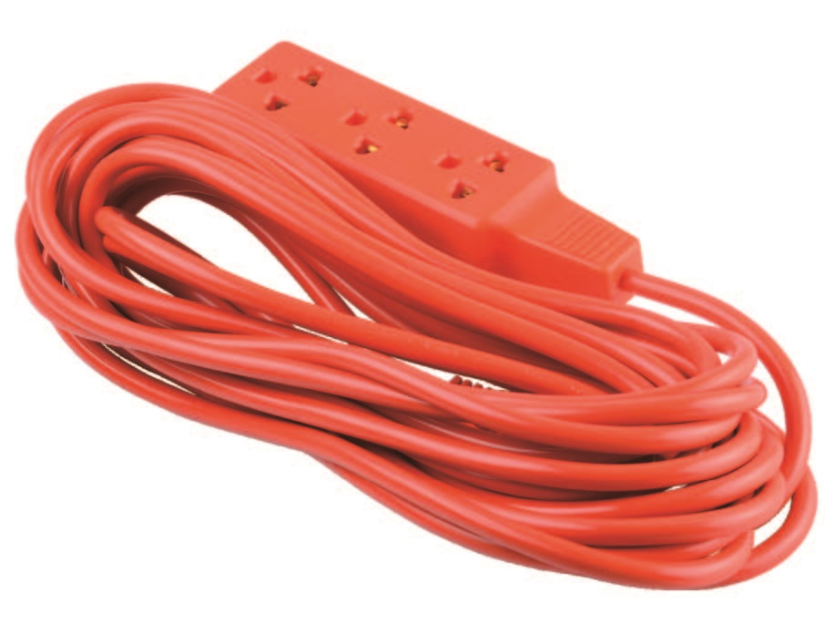 Mexico Style 3 Outlets Utility Extension Cord, Power Cord