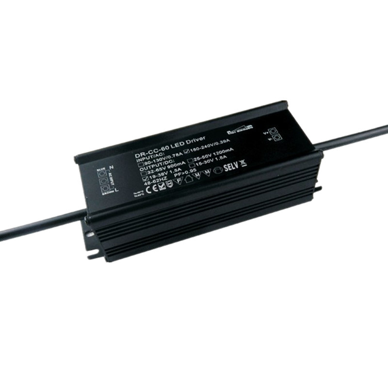 60W Aluminum LED Waterproof LED Power Supply