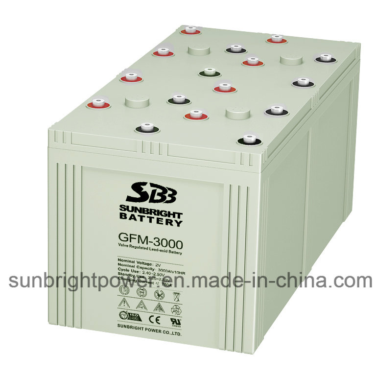 Deep Cycle 2V3000ah High Quality Lead Acid 2V Battery