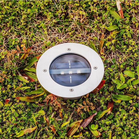 Waterproof Optical Sensor Large Deck Path Garden Solar LED Lamp Light